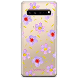 ERT GROUP Mobiltelefonskal för Samsung S10 5G original och officiellt licensierat Babaco mönster fruits och blommor 022 optimalt anpassad till mobiltelefonens form, delvis transparent