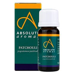 Absolute Aromas Huile Essentielle de Patchouli 10 ml - Pure, Naturelle, Non Diluée, Sans Cruauté et Vegan - Pour une utilisation en Aromathérapie et Diffuseurs