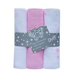 Duffi Baby Mönstrad chiffong (3 st) 80x80 cm.