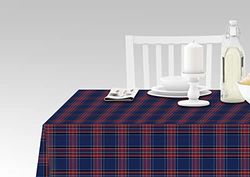 Doge Milano Tovaglia da cucina con stampa digitale, 100% Made in Italy, Tovaglia antiscivolo per sala da pranzo, lavabile e antimacchia, Modello Tartan - Roma, cm 240x140