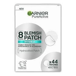 Garnier Blemish Patches, Hydrocolloid patches to reduce the appearance of spots in 8 hours, Ultra-thin & Invisible on all skin tones, Suitable For All Skin Types, Vegan Formula, 44 Patches