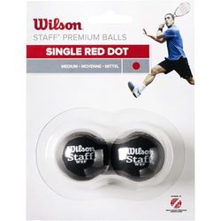 Wilson Staff, Pallina da Squash, Confezione da 2, WRT617700 Unisex, Rosso, Taglia Unica