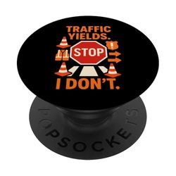 Camiseta Crossing Guard Hero School Safety Stop Sign Duty PopSockets PopGrip Adhesivo