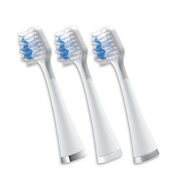 Waterpik - Têtes de Rechange Triple Sonic pour Brosse à Dents Électrique Soin Complet, Lot de 3 (STRB-3EW)