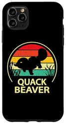 Funny Mens & Women Retro Vintage Quack Beaver Platypus Lover Coque pour iPhone 11 Pro Max