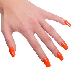 Carnival Toys 7271 uñas, Naranja Fluo, One Size