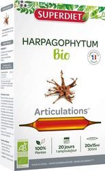 SuperDiet Harpagophytum bio Souplesse et Mobilité 20 ampoules de 15ml soit 300ml