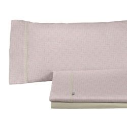 Alexandra House Living Estelia Parure de lit 3 pièces pour lit de 90 cm Rose