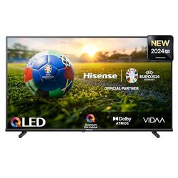 Hisense TV 32" QLED FHD 32E53NQT, Smart TV VIDAA U6, HDR10, Game Mode, Dolby Atmos, Works with Alexa, Tuner DVB-T2/S2 HEVC 10, lativù