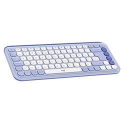Logitech POP ICON KEYS draadloos Bluetooth-toetsenbord, comfortabel typen, programmeerbare toetsen, eenvoudig schakelen tussen maximaal 3 apparaten, voor laptop, tablet, pc - Paars, QWERTY