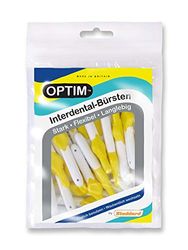 OPTIM Lot de 16 brossettes interdentaires Jaune 0,7 mm Taille 4