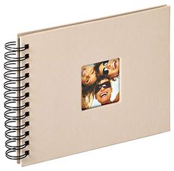 walther design fotoalbum zand 23 x 17 cm spiraalalbum met omslaguitsparing, Fun SA-109-C