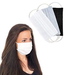 Community-masker 3-pack set unisex provisorisk mask reversibel munskyddsmask mun- och nässkydd reversibel mask med motiv bomull BCI tvättbar