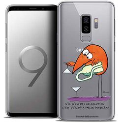 Caseink fodral för Samsung Galaxy S9+ / S9 Plus (6.2) fodral [officiell samlarlicens The Shadoks® Design No Problem - mjuk - ultratunn - tryckt i Frankrike]