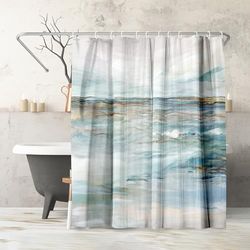 Americanflat Abstract douchegordijn van 100% polyester met 12 haken - douchegordijnen voor badkamer - art douchegordijn van PI Creative Art