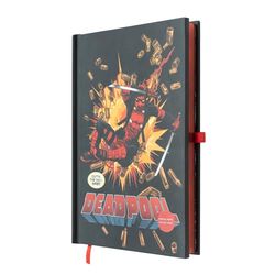 Grupo Erik Cuaderno A5 Marvel DeadPool - Bloc de notas A5 - Libreta A5 punteada | Bullet Journal con Portada con LUZ: Marvel regalos| Cuaderno de notas pequeño - Marvel Merchandising oficial