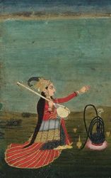 A composition book with timeless Indian Miniature Art 3: 120 pages, 5x8”, ruled notebook