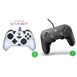 PDP Victrix Gambit Manette Filaire pour Xbox Series XIS & 8BitDo Pro 2 Manette Filaure pour Xbox Series X/S/Xbox 0ne/Windows