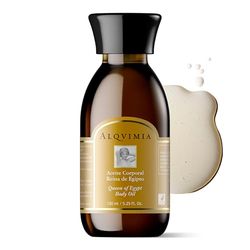 Alqvimia | Óleo corporal rainha do Egito, Queen of Egypt Body Oil | óleo reafirmante e nutritivo para destacar a beleza da mulher, 150 ml