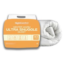 NightComfort Edredón Individual de Invierno de 16,5 TOG, de fácil Cuidado, Ultra acurrucado, hipoalergénico, Extremadamente cálido, plumón de Ganso Alternativo para Ropa de Cama Moderna