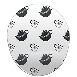 Questo Casa, Tapis de Souris Ergonomique avec Repose-Poignet - Imprimé numérique - Antidérapant - pour Le Bureau et la Maison - Dimensions : 20 x 23 cm