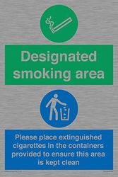 Designated smoking area Please place extinguished cigarettes in the containers provided to ensure...