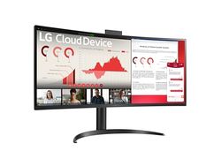 LG CloudDevice Thin Client AIO 34CR650N, 34 inch Curved UltraWide 3840 x 1440, 5ms, All-in-One Non OS, VDI Support, WIFI, Bluetooth, Fanless design, Built-in speakers, Pop-up Webcam