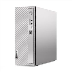 Lenovo IdeaCentre 3 Desktop PC with wired Keyboard and Mouse (Intel Core i3-12100, 8GB RAM, 512GB SSD, Windows 11 Home) - Cloud Grey