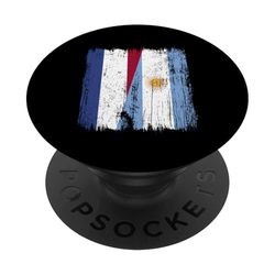 Paesi Bassi Argentina Mezza Bandiera Radici Argentine Olandesi PopSockets PopGrip Adesivo
