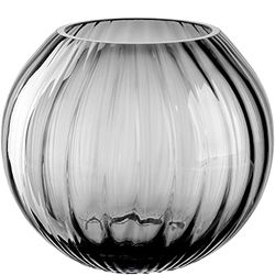 LEONARDO HOME Poesia 038939 Ball Vase 13 cm Grey, Glass