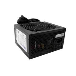 CoolBox PowerLine2 750 - Alimentatore PC 750 W, 85% di efficienza, ventola 120 mm silenziosa termica, cavi piatti 50 cm, 12 V Single Rail, PFC attivo, nero