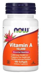 Now Foods - VITAMIN A 10000 IU from fish liver oil | Vitamina A 10,000 UI | Apoyo a la Visión y al Sistema Inmunológico - 100 Softgels