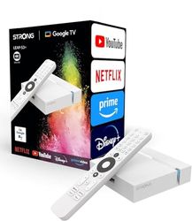 Strong Leap-S3+ Android TV-box, HD Video Streaming apparaat, Magenta TV, waipu.tv, Netflix, Disney+, Prime UVM. alle streamingdiensten via Google Play