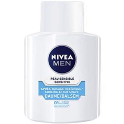 NIVEA MEN Sensitive Cool Balsam po goleniu, bez alkoholu, balsam po goleniu z ekstraktem z wodorostów i rumianku, 100 ml