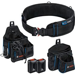 Bosch Professional set ceinture porte-outils ProClick avec 1 ceinture 108 (taille L/XL), 1 sacoche GWT 4, 1 sacoche GWT 2, 2 supports ProClick