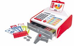 Hape- Cash Register Caja de Juegos, Multicolor, S (E3184)