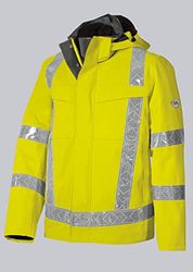 BP 2030-880-86-XS väderskyddsväst, ståkrage och avtagbar huva, 205,00 g/m² 100% polyester, varningsgul, XS