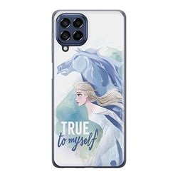 ERT GROUP mobiltelefonfodral för Samsung M53 5G originalt och officiellt licensierat Disney mönster Elsa 012 optimalt anpassad till formen på mobiltelefonen, fodral tillverkad av TPU-plast