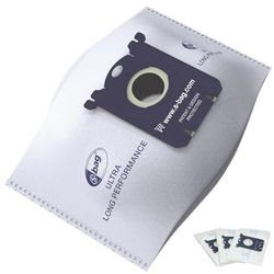 Electrolux E210S s-bag - Bolsas para aspiradora (3 unidades, tamaño XXL, para una alta potencia de aspiración duradera, rendimiento ultra largo, filtración óptima, cierre higiénico, 5 L), color blanco