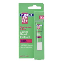 T-Zone Niacinamide & Cica Calming Blemish Treatment (8ml) - Calms & Soothes. Helps Reduce Blemishes. With 10% Niacinamide