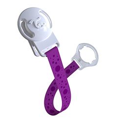 Clipe de chupeta Twistshake roxo