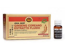 Naturando Jnsa Mirt Complemento Alimenticio A Base De Ginseng Il Hwa Sello Oro y Jugo De Arándanos - 10 viales 10 ml