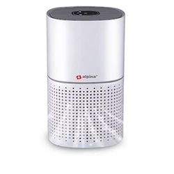 alpina Luchtreiniger met ionisator - Air Purifier met HEPA-filter H11 - Luchtreiniger met allergieën - geluidsniveau 30-60dB - 3 snelheidsinstellingen - Geschikt voor ruimtes tot 28 m² - Wit