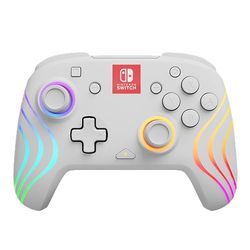 PDP Official Afterglow Wave Wireless Controller Nintendo Switch - White