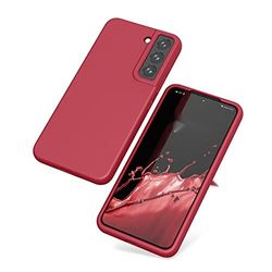 Samsung Galaxy S22 Plus Case, Soft Flexible Silicone Gel Rubber Bumper Case with Anti-Drop Protection for Camera, Slim Shockproof Galaxy S22 Plus Case, Classic Red