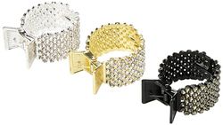Confezione da 3 fermagli per capelli piccoli per coda di cavallo alta, fermagli per capelli in metallo antiscivolo, per coda di cavallo, forcine decorative, accessori per capelli per donne e ragazze