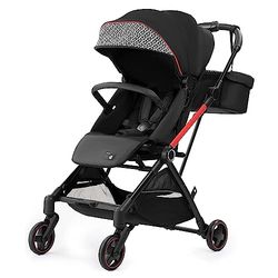 RoyalBaby Lichtgewicht kinderwagen, 360 graden, omkeerbare zitting, compacte opvouwbaar, draagbare reiskinderwagen voor kleine kinderen met paraplu, liggen in meerdere standen, verstelbare grote