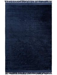 benuta NATURALS Tapijt, Rayon, blauw, 160 x 230 cm