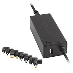 NGS W-45W - Caricatore Universale Automatico 45 W per Laptop, Alimentatore con Uscita USB 5V-2A e 8 Adattatori Compatibili con HP, dell, ASUS, Lenovo, Acer