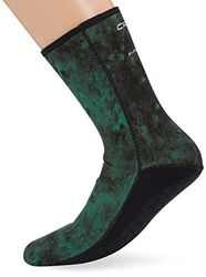 CRESSI TÉCNICA Scorfano Camouflage Socks 3mm Escarpines de Buceo, Camuflaje Verde, XL-44/46